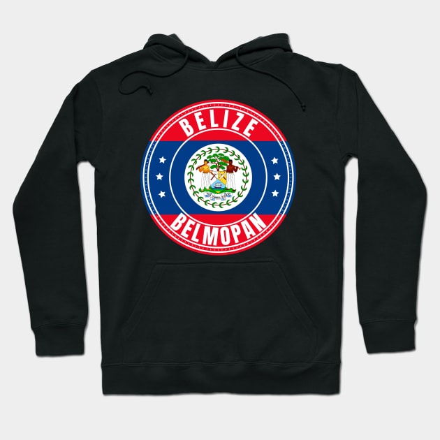 Belize Belmopan Hoodie by footballomatic